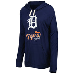 Detroit Tigers Touch Women's Pre-Game Raglan Pullover Hoodie - Navy - MLB Discount