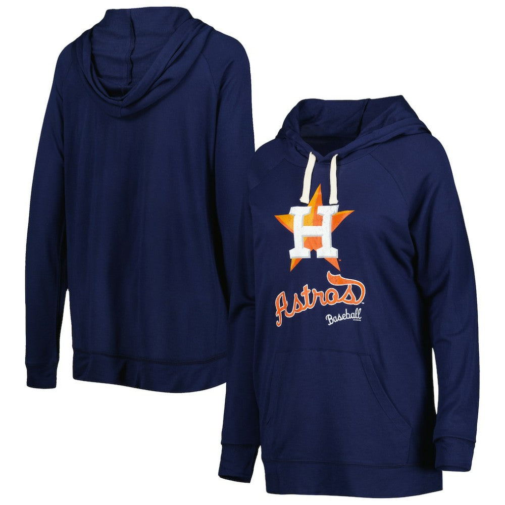 Houston Astros Touch Women's Pre-Game Raglan Pullover Hoodie - Navy - MLB on Sale