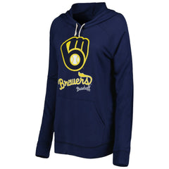 Milwaukee Brewers Touch Women's Pre-Game Raglan Pullover Hoodie - Navy - MLB Online