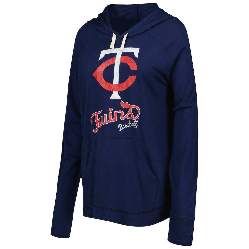 Minnesota Twins Touch Women's Pre-Game Raglan Pullover Hoodie - Navy - MLB Sale