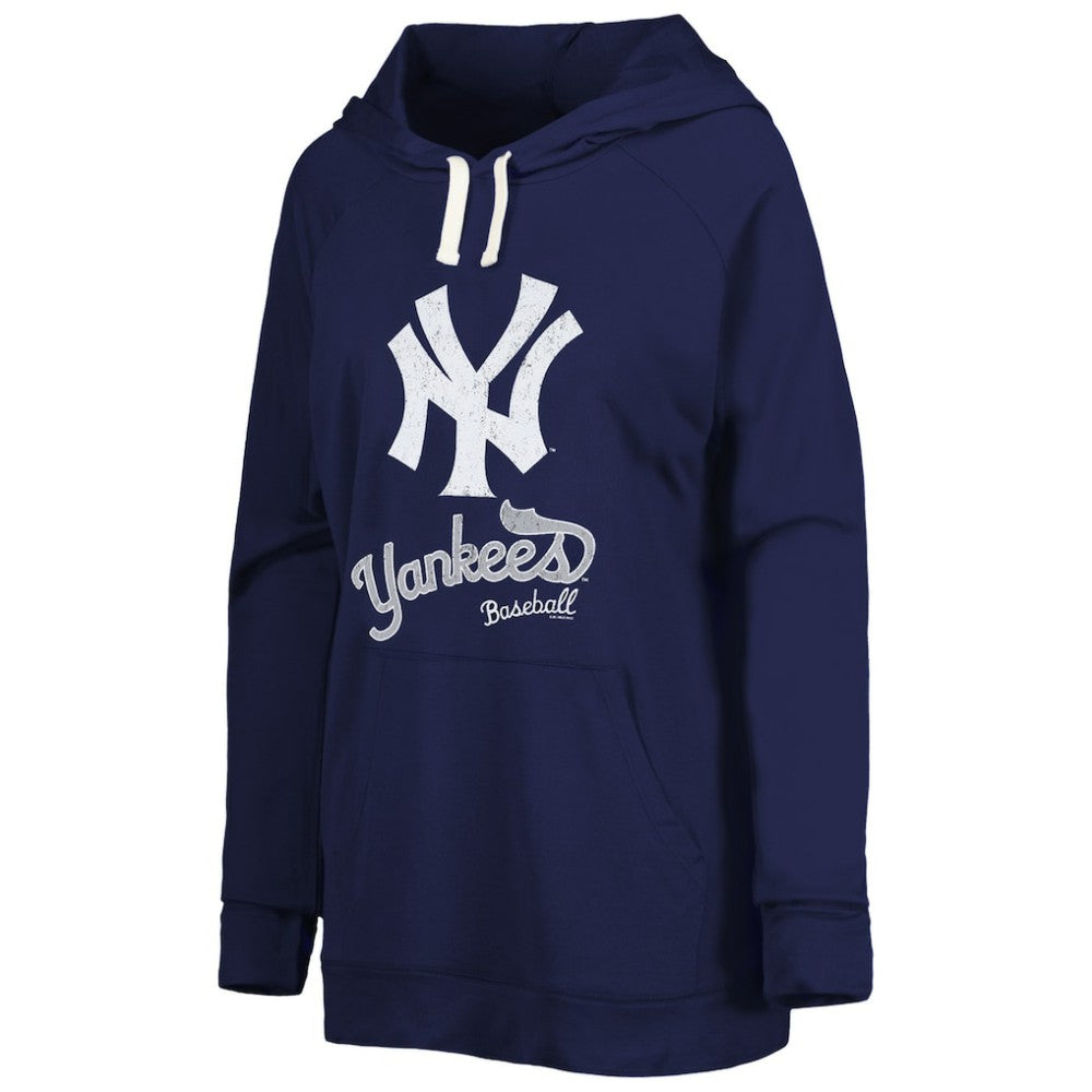 New York Yankees Touch Women's Pre-Game Raglan Pullover Hoodie - Navy - MLB Sale