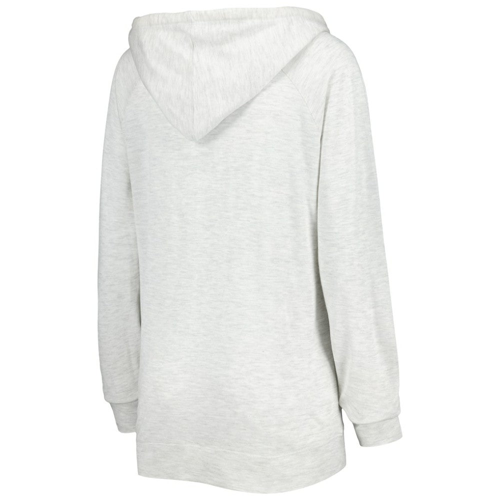 Athletics Touch Women's Pre-Game Raglan Pullover Hoodie - Heather Gray - MLB Discount