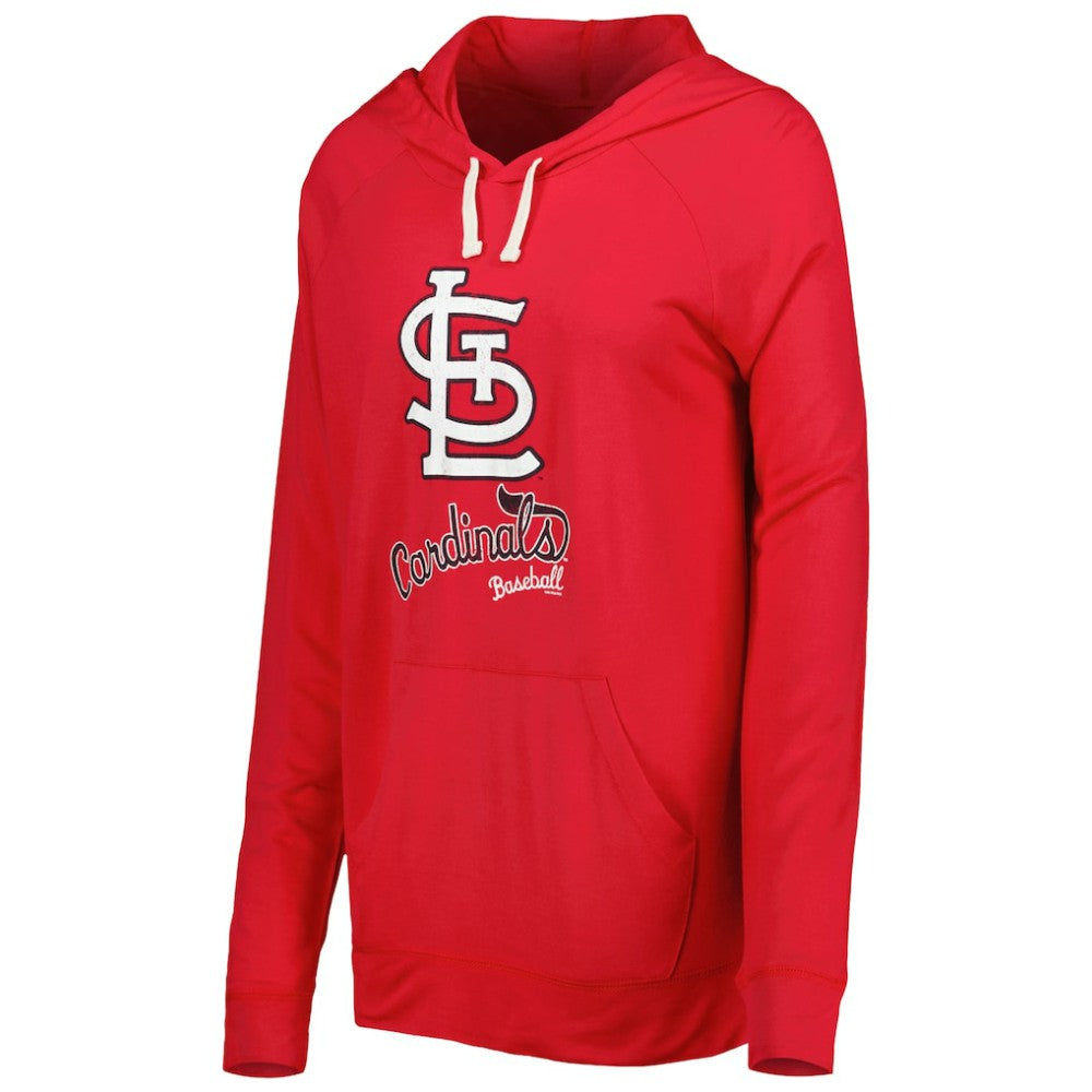 St. Louis Cardinals Touch Women's Pre-Game Raglan Pullover Hoodie - Red - MLB Sale
