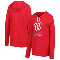 Washington Nationals Touch Women's Pre-Game Raglan Pullover Hoodie - Red - MLB Online