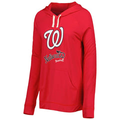 Washington Nationals Touch Women's Pre-Game Raglan Pullover Hoodie - Red - MLB Online