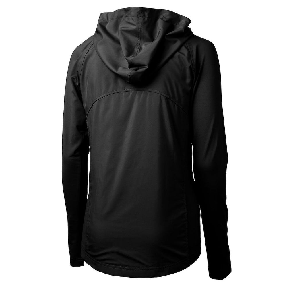 San Francisco 49ers Cutter & Buck Women's Throwback Logo Adapt Eco Knit Hybrid Recycled Full-Zip Hoodie Black
