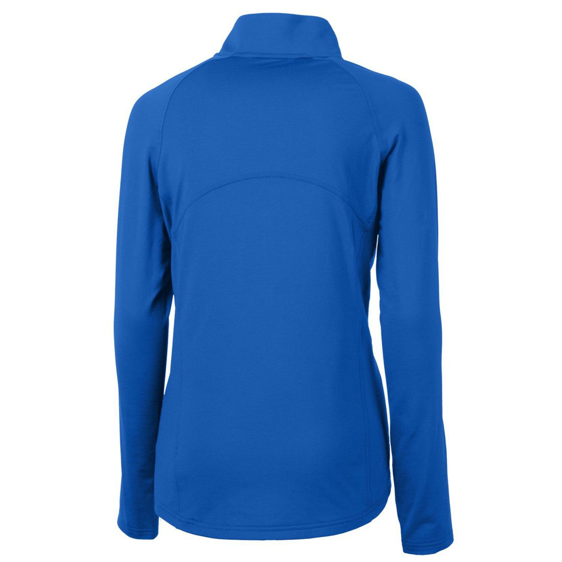 Denver Broncos Cutter & Buck Women's Throwback Logo Adapt Eco Knit Stretch Recycled Half-Zip Pullover Top Royal