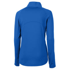 Denver Broncos Cutter & Buck Women's Throwback Logo Adapt Eco Knit Stretch Recycled Half-Zip Pullover Top Royal