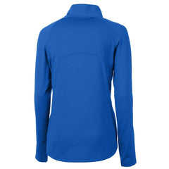 Buffalo Bills Cutter & Buck Women's Throwback Logo Adapt Eco Knit Stretch Recycled Half-Zip Pullover Top Royal