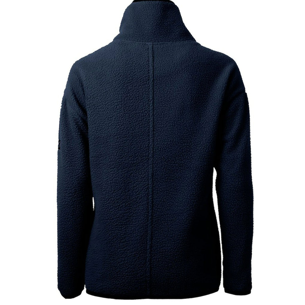 Chicago Bears Cutter & Buck Women's Throwback Logo Cascade Eco Sherpa Fleece Half-Zip Pullover Jacket Navy