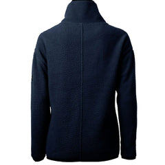 Chicago Bears Cutter & Buck Women's Throwback Logo Cascade Eco Sherpa Fleece Half-Zip Pullover Jacket Navy