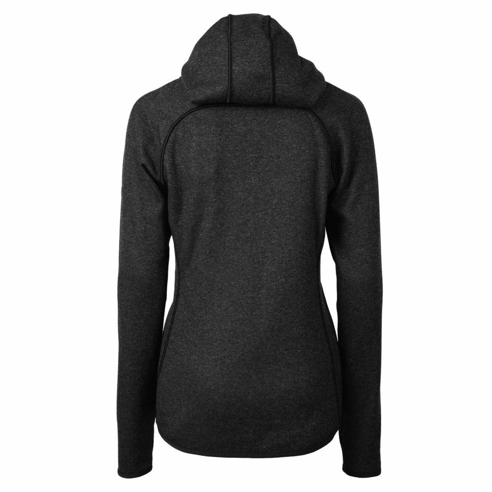 Detroit Lions Cutter & Buck Women's Throwback Logo Mainsail Full-Zip Jacket Heather Charcoal