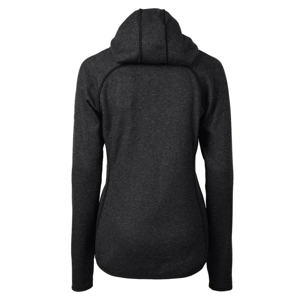 Denver Broncos Cutter & Buck Women's Throwback Logo Mainsail Full-Zip Jacket Heather Charcoal