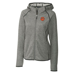 Cincinnati Bengals Cutter & Buck Women's Throwback Logo Mainsail Full-Zip Jacket Heather Gray
