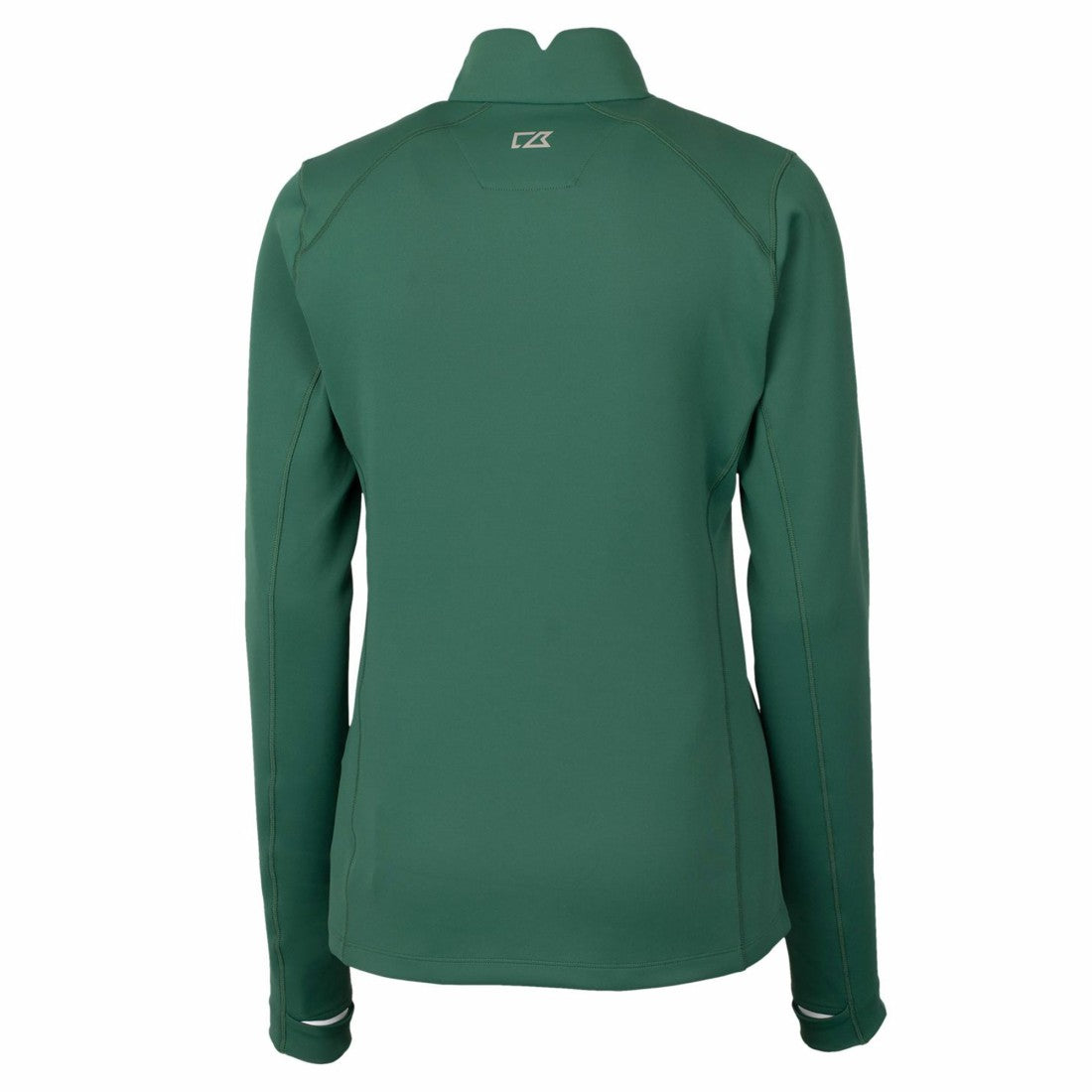 Green Bay Packers Cutter & Buck Women's Throwback Logo Traverse Stretch Quarter-Zip Pullover Top Green
