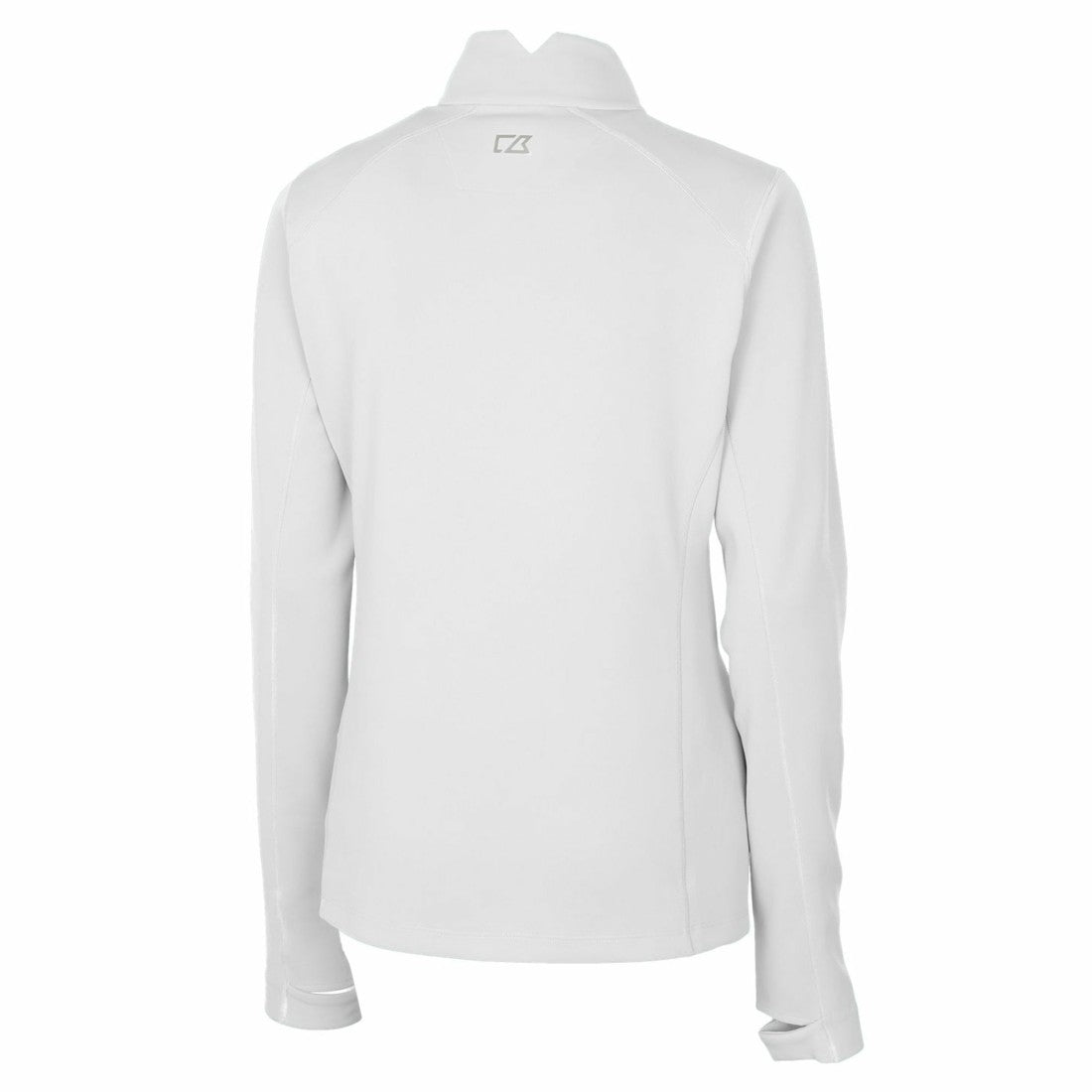 Detroit Lions Cutter & Buck Women's Throwback Logo Traverse Stretch Quarter-Zip Pullover Top White