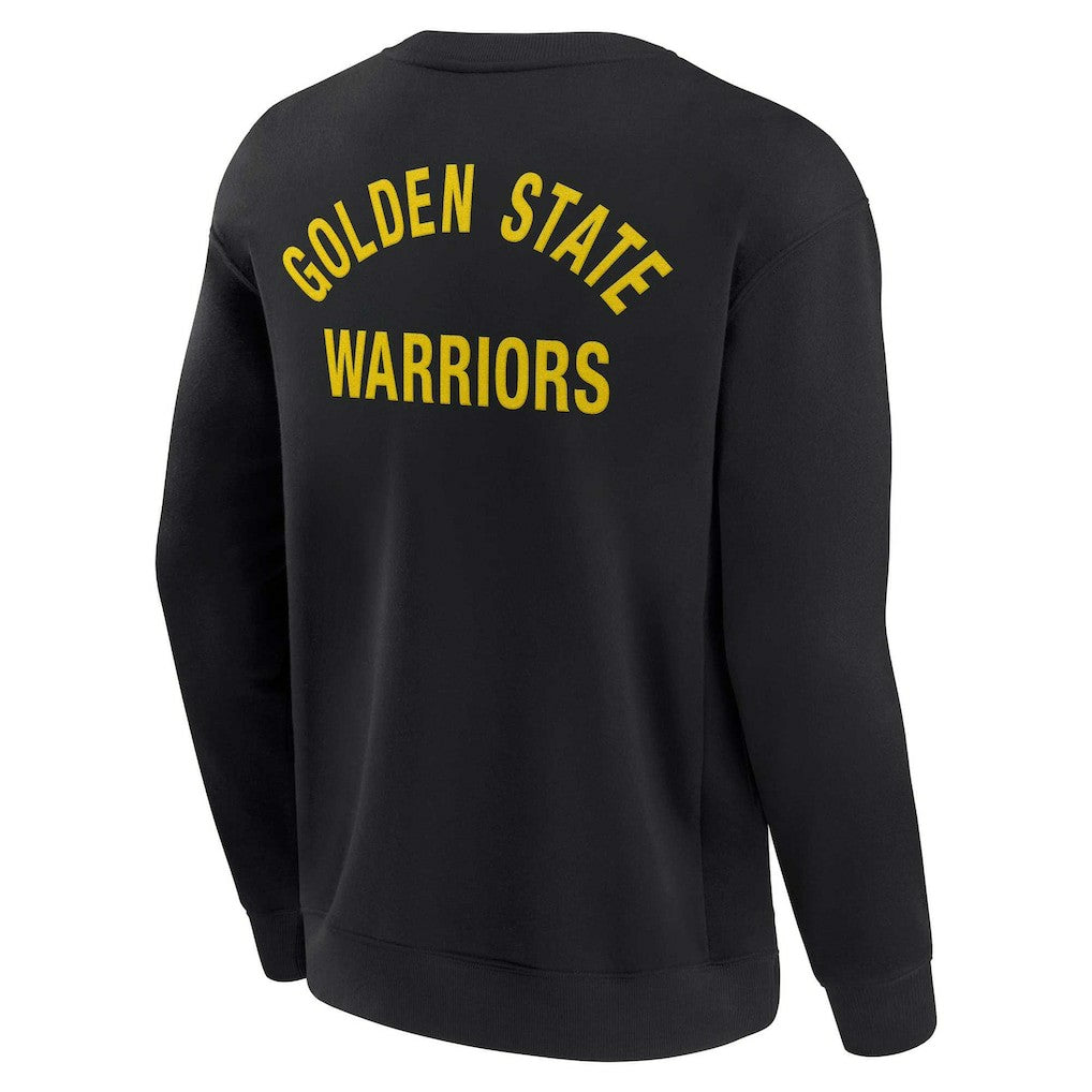 Golden State Warriors Unisex Elements Super Soft Fleece Pullover Sweatshirt for sale Black | Fanatics