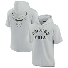 Chicago Bulls Unisex Elements Super Soft Fleece Short Sleeve Pullover Hoodie for sale Gray | Fanatics Near Me
