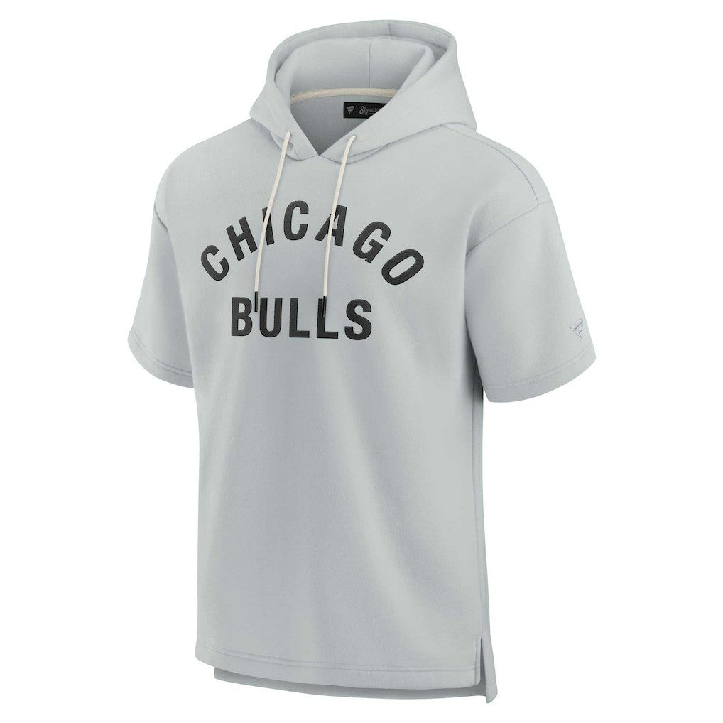 Chicago Bulls Unisex Elements Super Soft Fleece Short Sleeve Pullover Hoodie for sale Gray | Fanatics Near Me