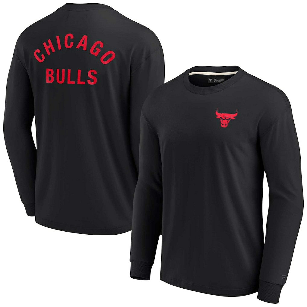 Chicago Bulls Unisex Elements Super Soft Long Sleeve T-Shirt for sale Black | Fanatics Near Me