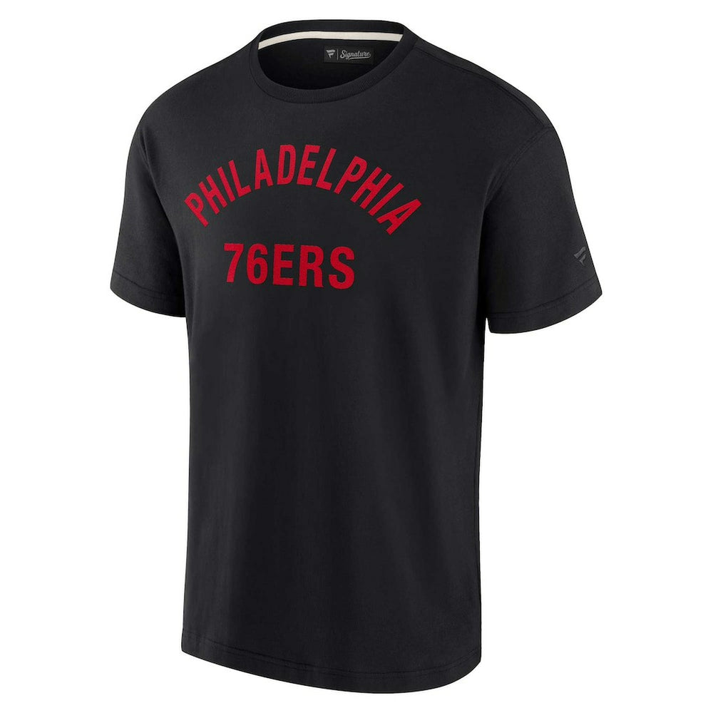 Philadelphia 76ers Unisex Elements Super Soft Short Sleeve T-Shirt Black | Fanatics discount