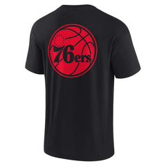 Philadelphia 76ers Unisex Elements Super Soft Short Sleeve T-Shirt Black | Fanatics discount