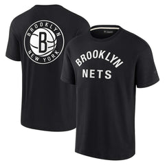 Brooklyn Nets Unisex Elements Super Soft Short Sleeve T-Shirt Black | Fanatics