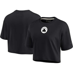 Boston Celtics Women's Elements Super Soft Boxy Cropped T-Shirt Black | Fanatics for sale