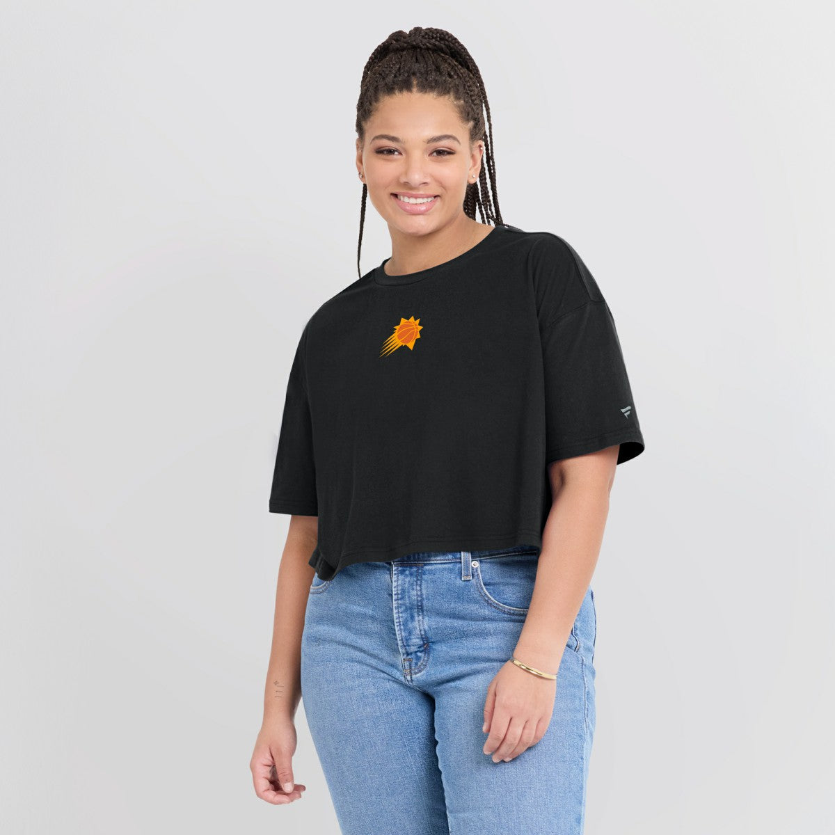 Phoenix Suns Women's Elements Super Soft Boxy Cropped T-Shirt Black | Fanatics discount
