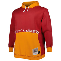 Mitchell & Ness Tampa Bay Buccaneers Big & Tall Big Face Pullover Hoodie Red/Orange