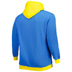 Mitchell & Ness Los Angeles Chargers Big & Tall Big Face Pullover Hoodie Powder Blue/Gold