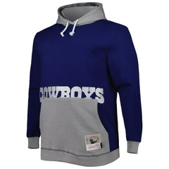 Mitchell & Ness Dallas Cowboys Big & Tall Big Face Pullover Hoodie Navy/Silver