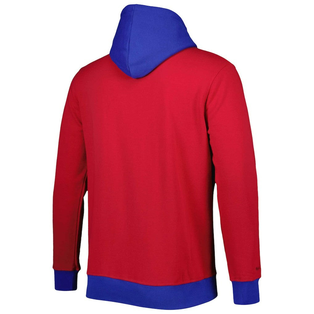 Mitchell & Ness New York Giants Big & Tall Big Face Pullover Hoodie Red/Royal