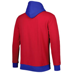 Mitchell & Ness New York Giants Big & Tall Big Face Pullover Hoodie Red/Royal