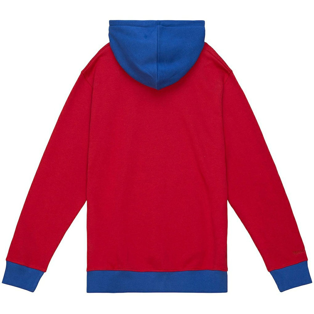 Mitchell & Ness New England Patriots Big & Tall Big Face Pullover Hoodie Red/Navy