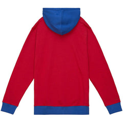 Mitchell & Ness New England Patriots Big & Tall Big Face Pullover Hoodie Red/Navy