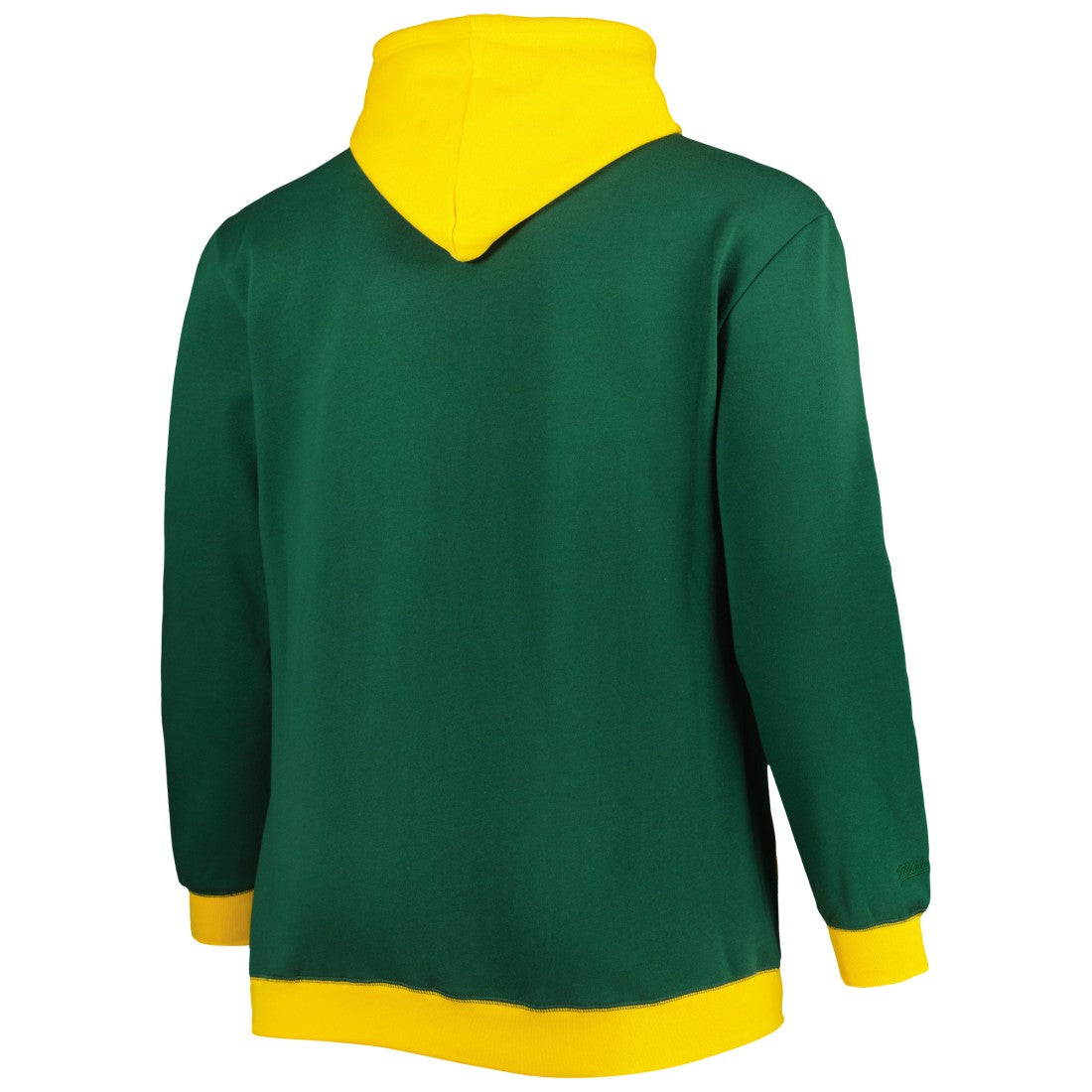 Mitchell & Ness Green Bay Packers Big & Tall Big Face Pullover Hoodie Green/Gold