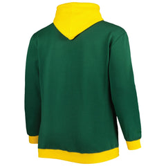 Mitchell & Ness Green Bay Packers Big & Tall Big Face Pullover Hoodie Green/Gold
