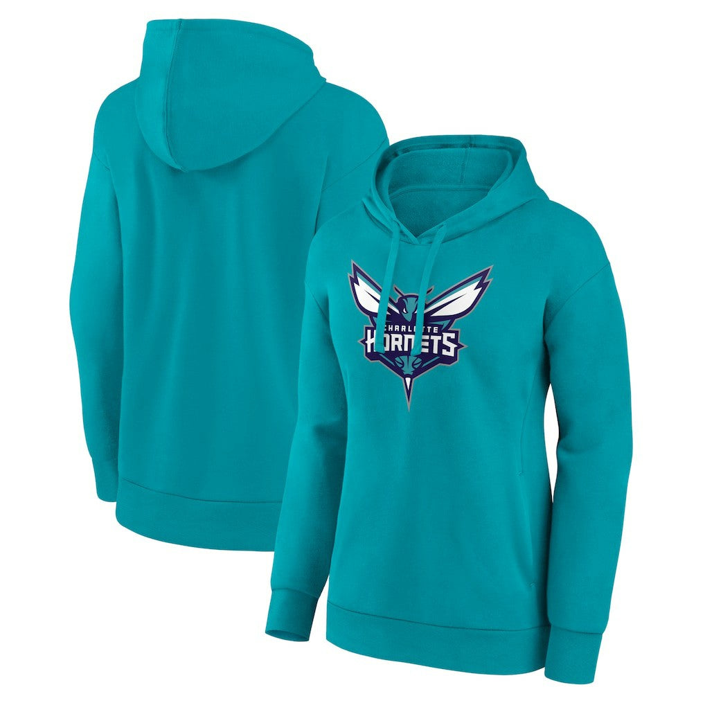 Charlotte Hornets Women's Team Primary Logo Pullover Hoodie Teal