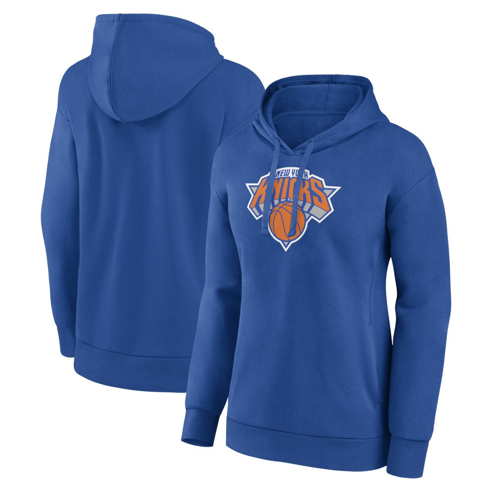 New York Knicks Women's Primary Logo Pullover Hoodie Royal