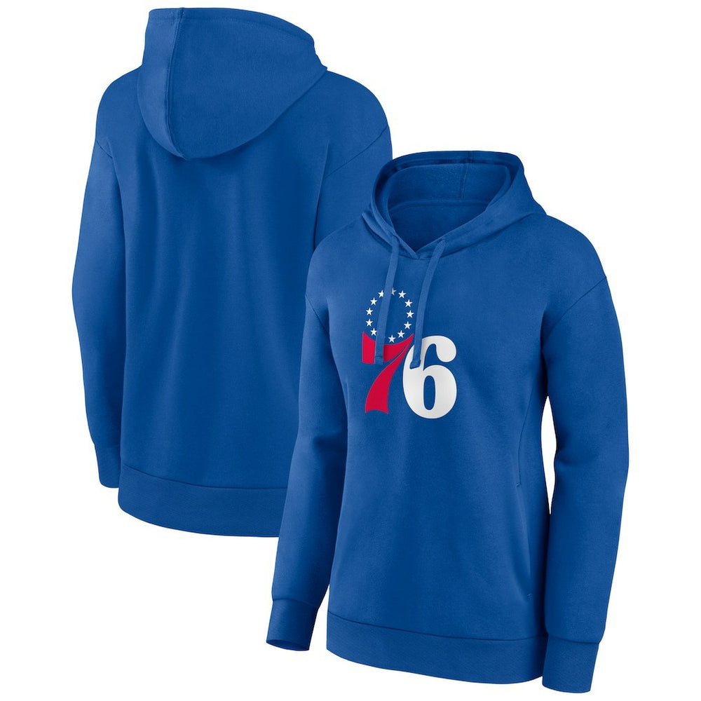 Philadelphia 76ers Women's Team Primary Logo Pullover Hoodie Royal