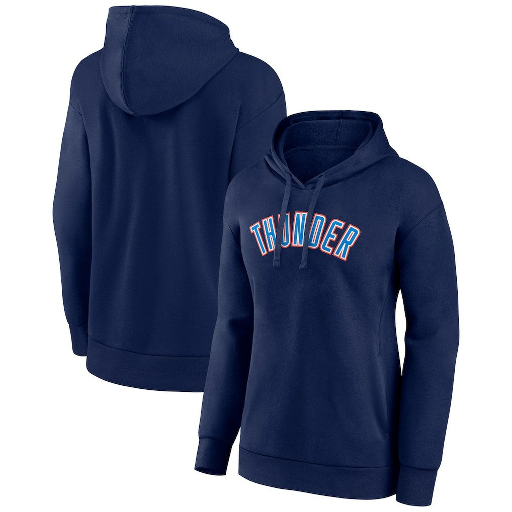 Oklahoma City Thunder Women's Wordmark Alt Pullover Hoodie Navy