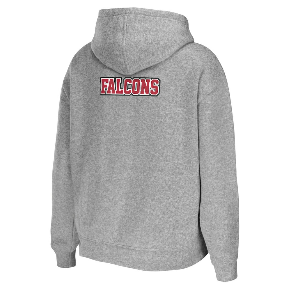 Atlanta Falcons WEAR by Erin Andrews Women's Team Full-Zip Hoodie Heathered Gray