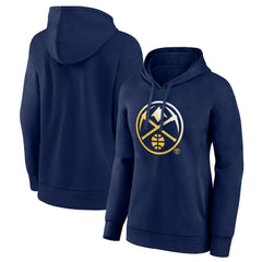 Denver Nuggets Women's Gradient Logo Pullover Hoodie Navy