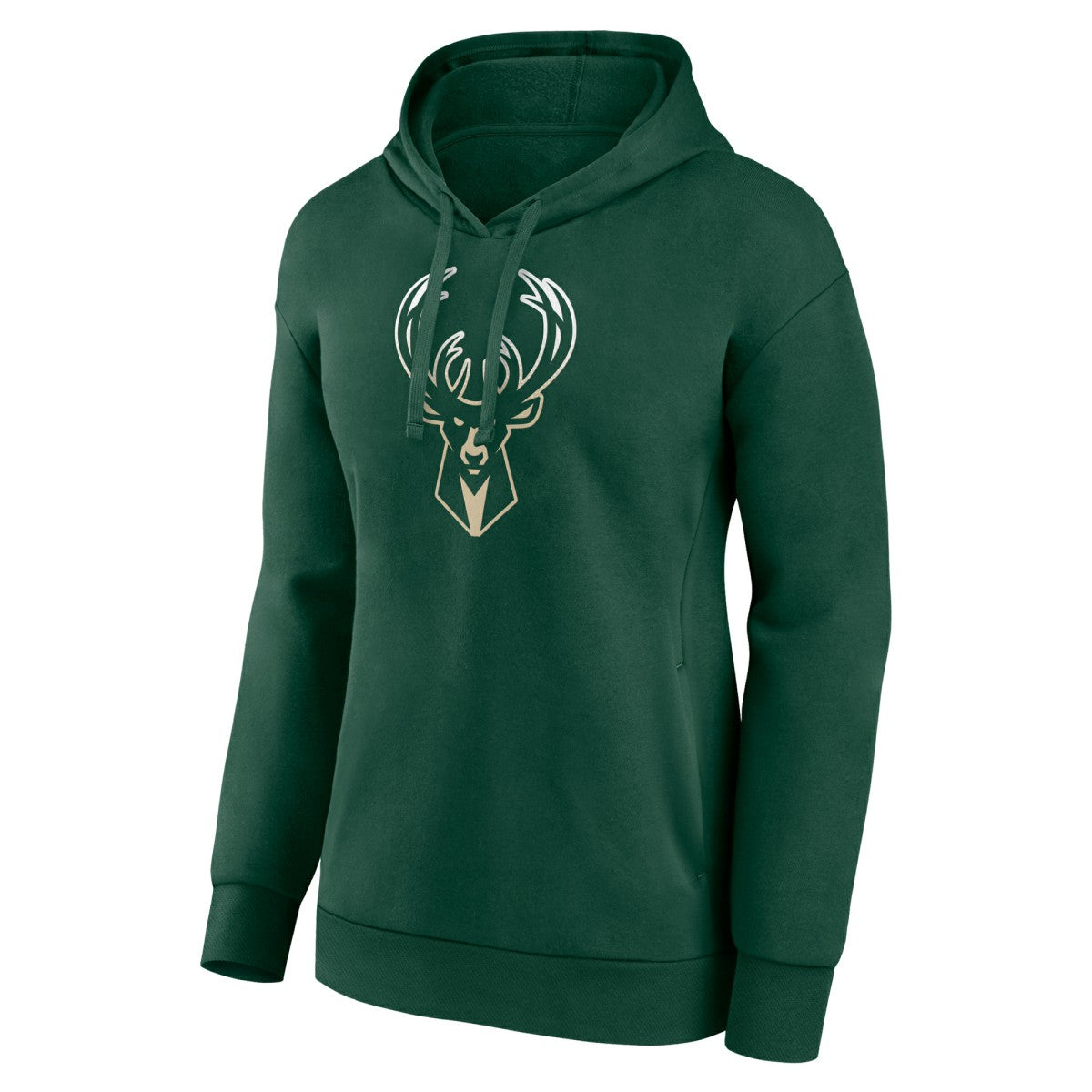 Milwaukee Bucks Women's Gradient Logo Pullover Hoodie Hunter Green
