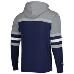 Mitchell & Ness Dallas Cowboys Head Coach Pullover Hoodie Navy/Heathered Gray