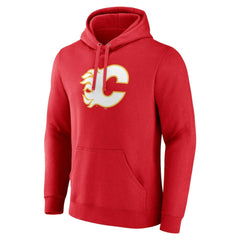 Calgary Flames Fanatics Primary Team Logo Pullover Hoodie - Red - NHL 5133128