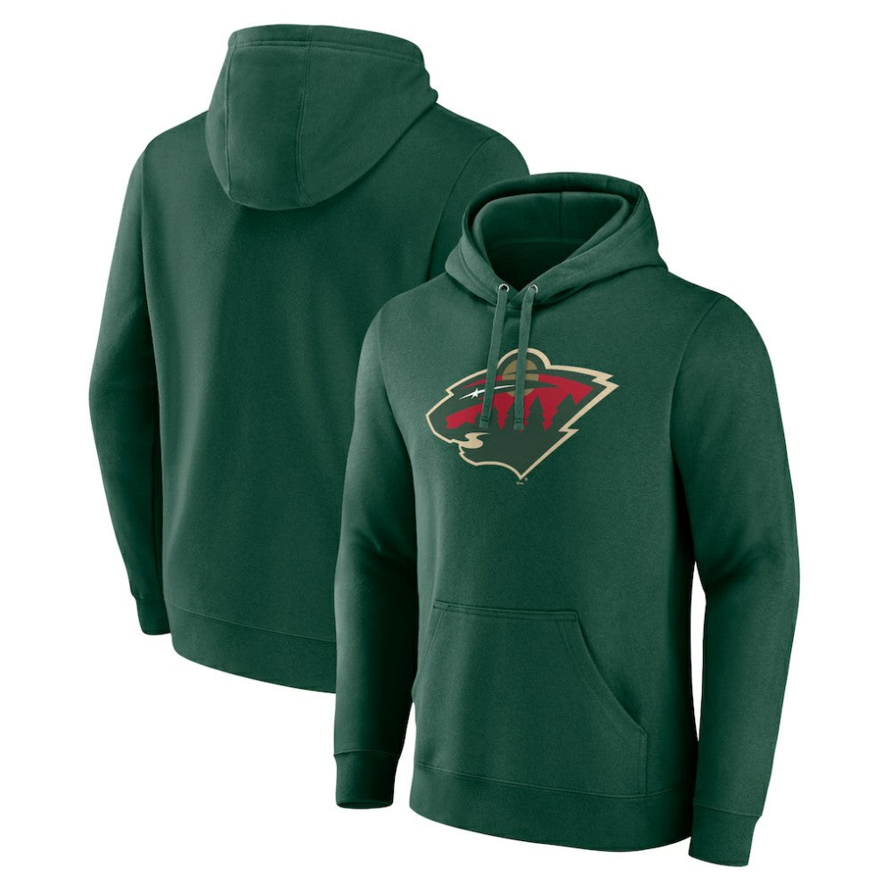 Minnesota Wild Fanatics Primary Logo Pullover Hoodie - Green - NHL 5133137