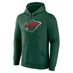 Minnesota Wild Fanatics Primary Logo Pullover Hoodie - Green - NHL 5133137