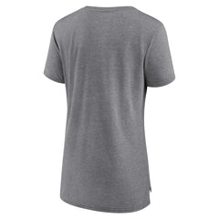 Minnesota Timberwolves Women's Heritage Tri-Blend T-Shirt Heather Gray